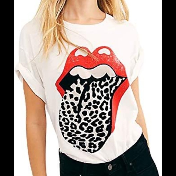Daydreamer for Free People Rolling Stones graphic t shirt - Picture 1 of 10